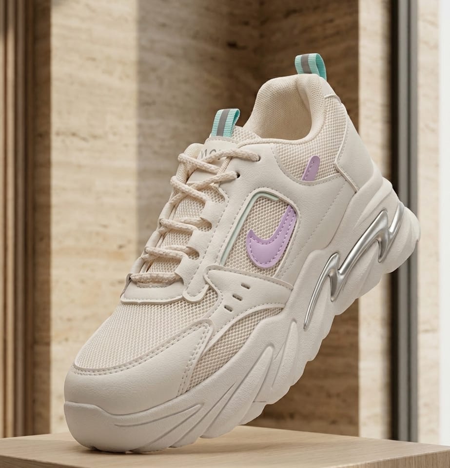 Women’s Premium Pink Sporty Chunky Sneakers