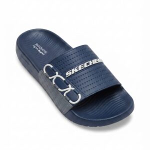 Men’s Navy Blue Casual Slippers – Sporty Comfort Design