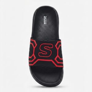 Men’s Black & Red Casual Slippers – Sporty S Design