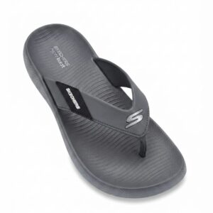 Men's Dark Grey Comfort Casual Flip Flops – Lightweight Slip-On Sandals