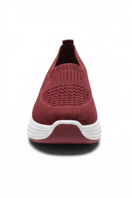 Women’s Black Comfort Knit Slip-On Shoes - Image 7