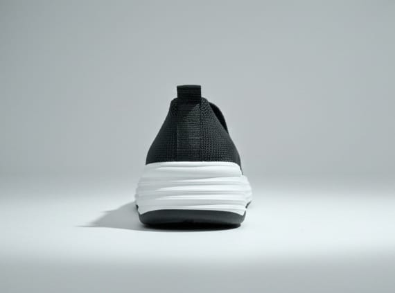 Women’s Black Comfort Knit Slip-On Shoes - Image 16