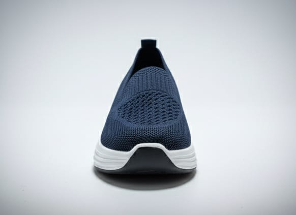 Women’s Black Comfort Knit Slip-On Shoes - Image 3