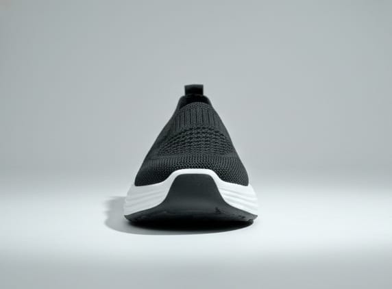 Women’s Black Comfort Knit Slip-On Shoes - Image 15