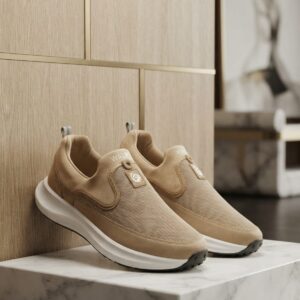 Men’s Beige Walk Slip-On Sneakers