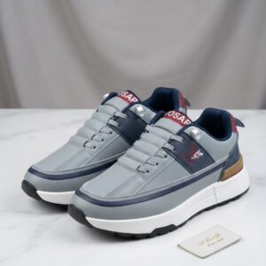 Men’s Grey Navy Vosar Casual Sneakers