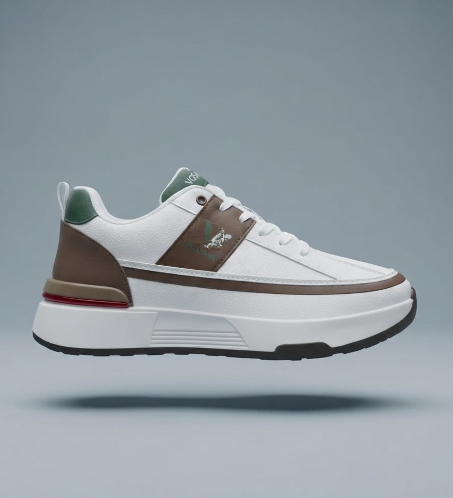 Men’s Grey Navy Vosar Casual Sneakers - Image 6