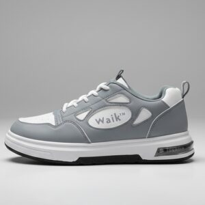 Men’s Grey & White Casual Sneakers