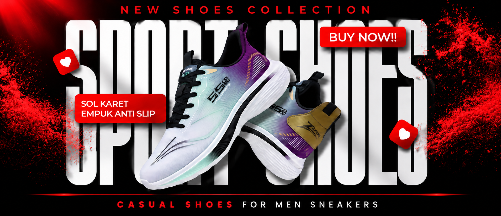 Red Sport Shoes Collection